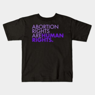 Abortion Rights are Human Rights (lavender) Kids T-Shirt